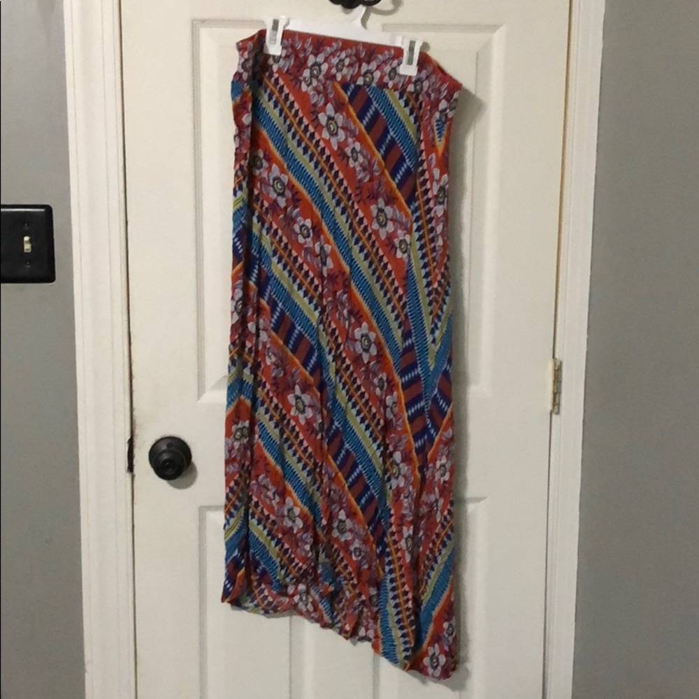 Angled Maxi Skirt